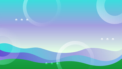 Fototapeta na wymiar gradient fluid blue green colorful abstract geometric design background