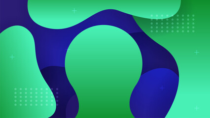 dynamic shape green blue colorful abstract geometric design background