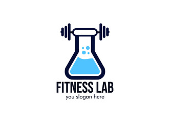 fitness lab logo vector and abstract