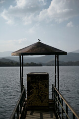 Silouette on the lake, Karnataka