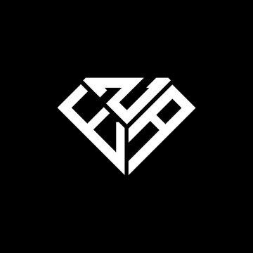 EZA letter logo creative design. EZA unique design