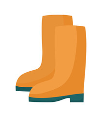 orange backyard boots