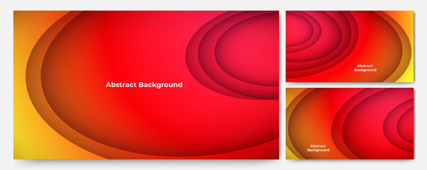 dynamic papercut style red colorful abstract geometric design background