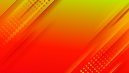 gradient memphis red yellow colorful abstract geometric design background