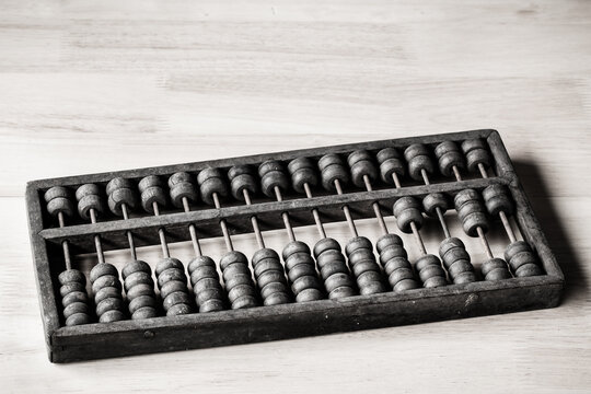 old abacus calculator for background and add text message. picture financial conceptold abacus calculator for background and add text message. picture financial concept