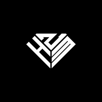 HZM letter logo creative design. HZM unique design
