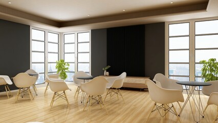 office pantry area 3d render interior design