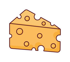 cheese slice illustration