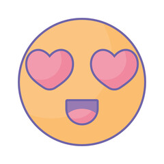 emoji with love eyes