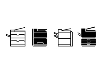 Photocopy machine icon design template vector isolated
