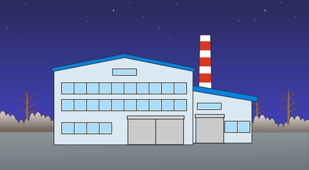 Obraz premium 大きい工場