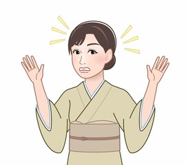 和服を着た女性