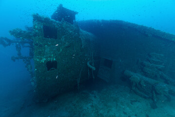 Relitto di un rimorchiatore oceanico affondato durante la seconda guerra mondiale nei pressi di...