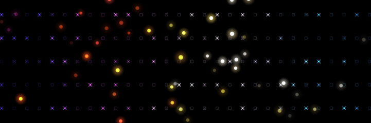 abstract multicolored design. disco background long banner