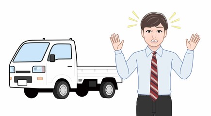 車と男性