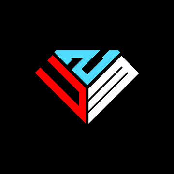 UZM letter logo creative design. UZM unique design