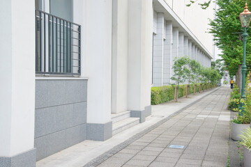 Fototapeta na wymiar 背景　横浜のおしゃれな街角