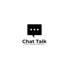 Chat vector logotype design template