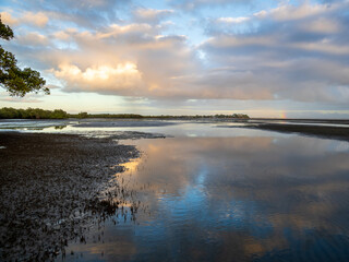 Morning Cloud Reflections on the Sea