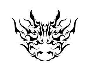 hot head dragon reptile tattoo pill sticker