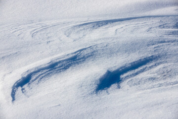 Fototapeta na wymiar snow dunes after the blizzard