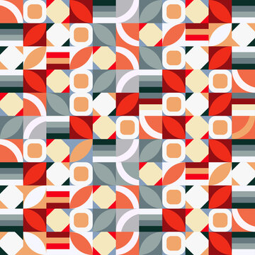 New Modern geometric abstract background style and Groups of multi shape design. pink, grey, blue, red. with Cool simple elements composition, used in geometrical wallpaper, textiles, print, cover.