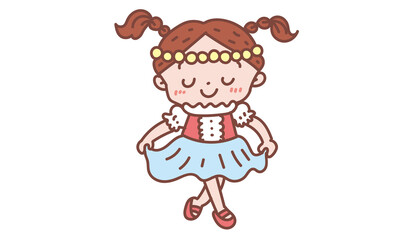 Fototapeta premium お姫さまポーズ