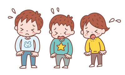 泣いてる子どもたち