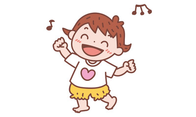 ダンスを踊る女の子