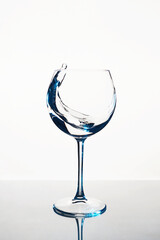 beautiful still life. Glass with water