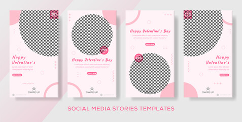 Cake menu food valentines banner layout template modern design background
  for social media post, stories, story, flyer. Vector illustration
