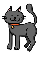 gray cat