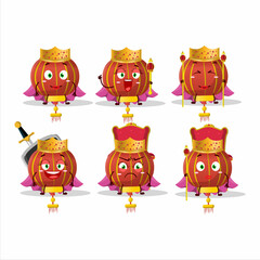 Obraz premium Queen and her magic clothes cartoon of red chinese lamp wearing tiara