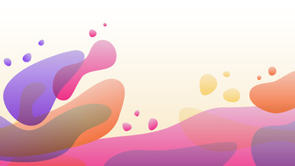 Сolorful abstract fluid. Splash and waves. Vector background.