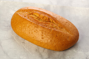 Homemade crust Bread loaf isolated