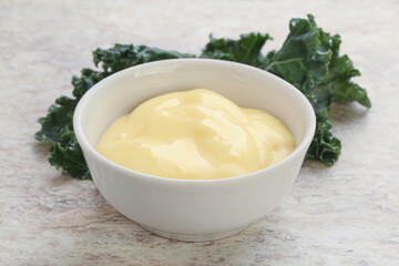 Cheese sauce in the bowl