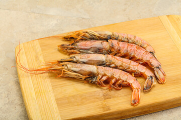 Tasty big Langoustine over the board