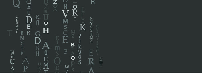 abstract background with alphabet  © selim