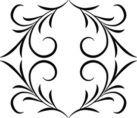 Tattoo tribal vector design sketch. Single sleeve art pattern arm. Simple logo. Designer isolated abstract element for arm, leg , shoulder men and women on white background.