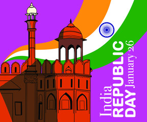 India Independence day  creatives, India gate, red fort