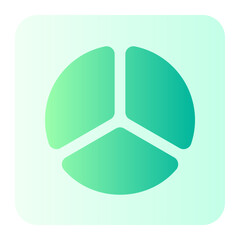 pie chart gradient icon
