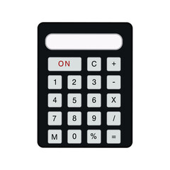 calculator isolated on white