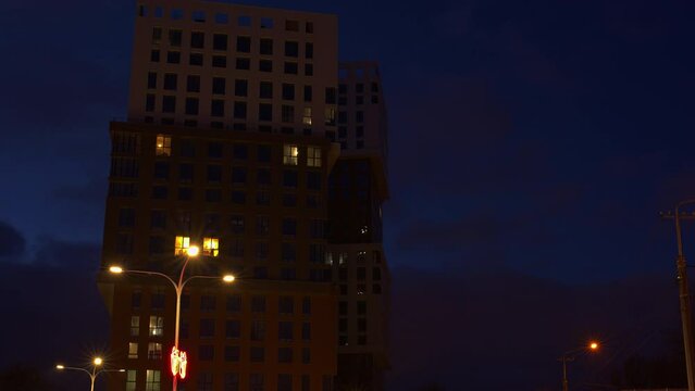 night view of the city