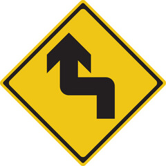 left reverse turn ahead