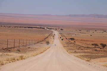 Impressive Namibian Road in Namib Desert