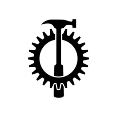 Repair tool icon isolated on white background