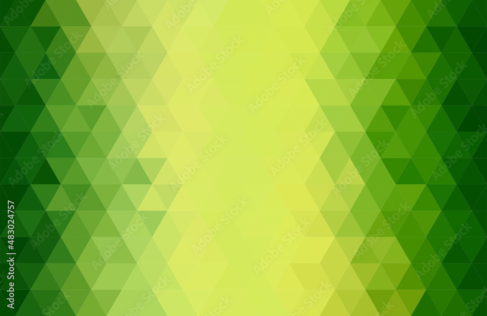 Wall mural abstract texture geometry triangle green pattern background.vector