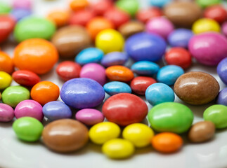 Heap of colorful sweet candy
