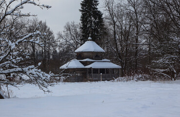 Assumption Church. Vasilevo Museum. Tver region. Russia