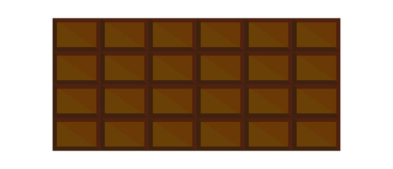 Vector illustration of a chocolate bar.
